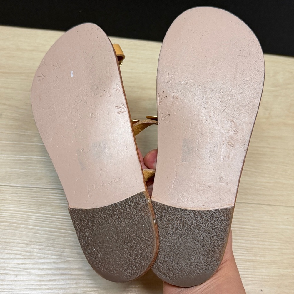 Beek Ruby Slip-On Slide Sandals Open Round Toe Women's Honey, SIZE 7 US - Picture 6 of 7